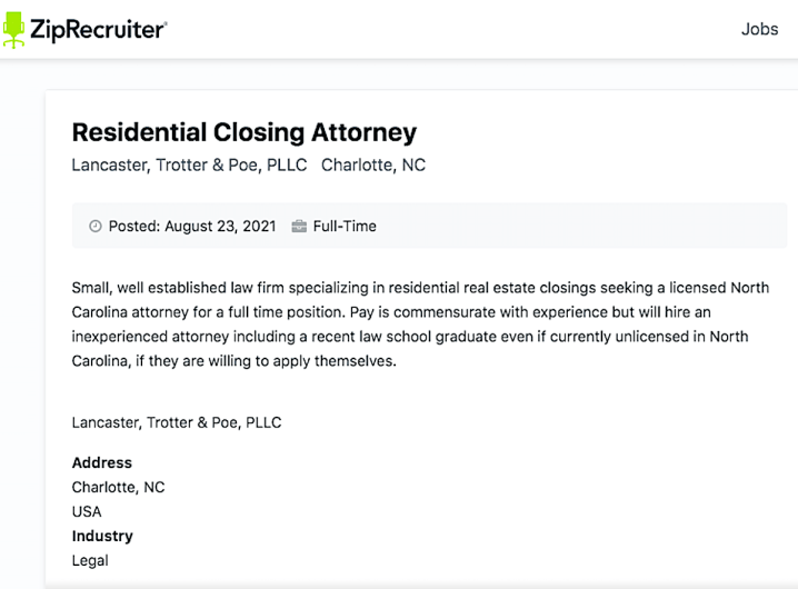 Jobs for non-lawyer J.D.